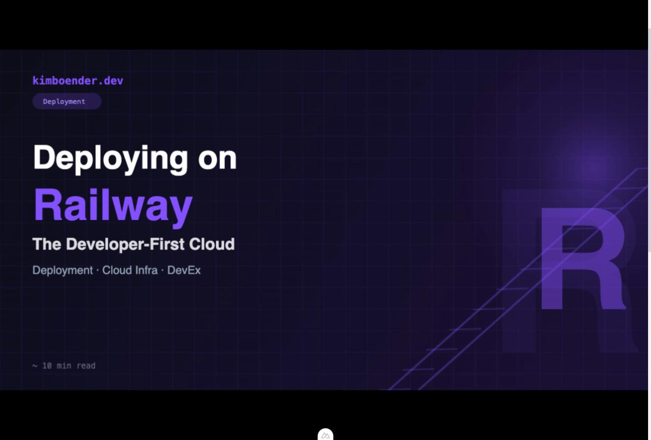 Deploying on Railway: The Developer-First Cloud That's Making Heroku Refugees Happy