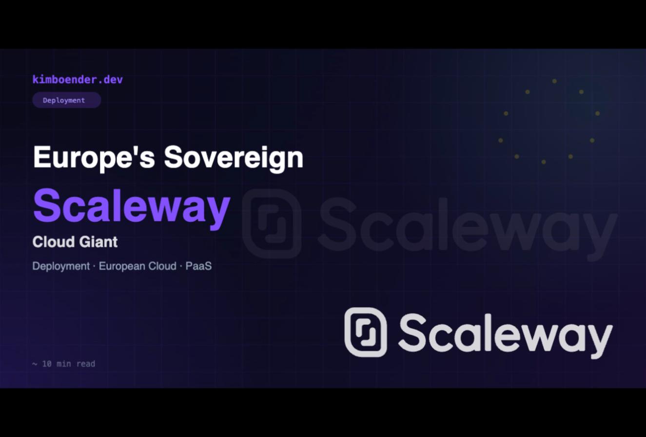 Scaleway: Europe's Sovereign Cloud Giant You Probably Haven't Deployed On Yet
